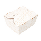 279.18-SCATOLE AMERICANE PER MICROONDE 'THEPACK' CUBE 780 ML 11,3x9x6,3 CM BIANCO/NATURALE CARTONE NANO-MICRO + PP (50 u.)