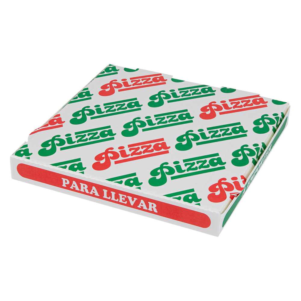 262.38-SCATOLA PIZZA   24x24x3 CM BIANCO CARTONE A MICROCANALI (100 u.)