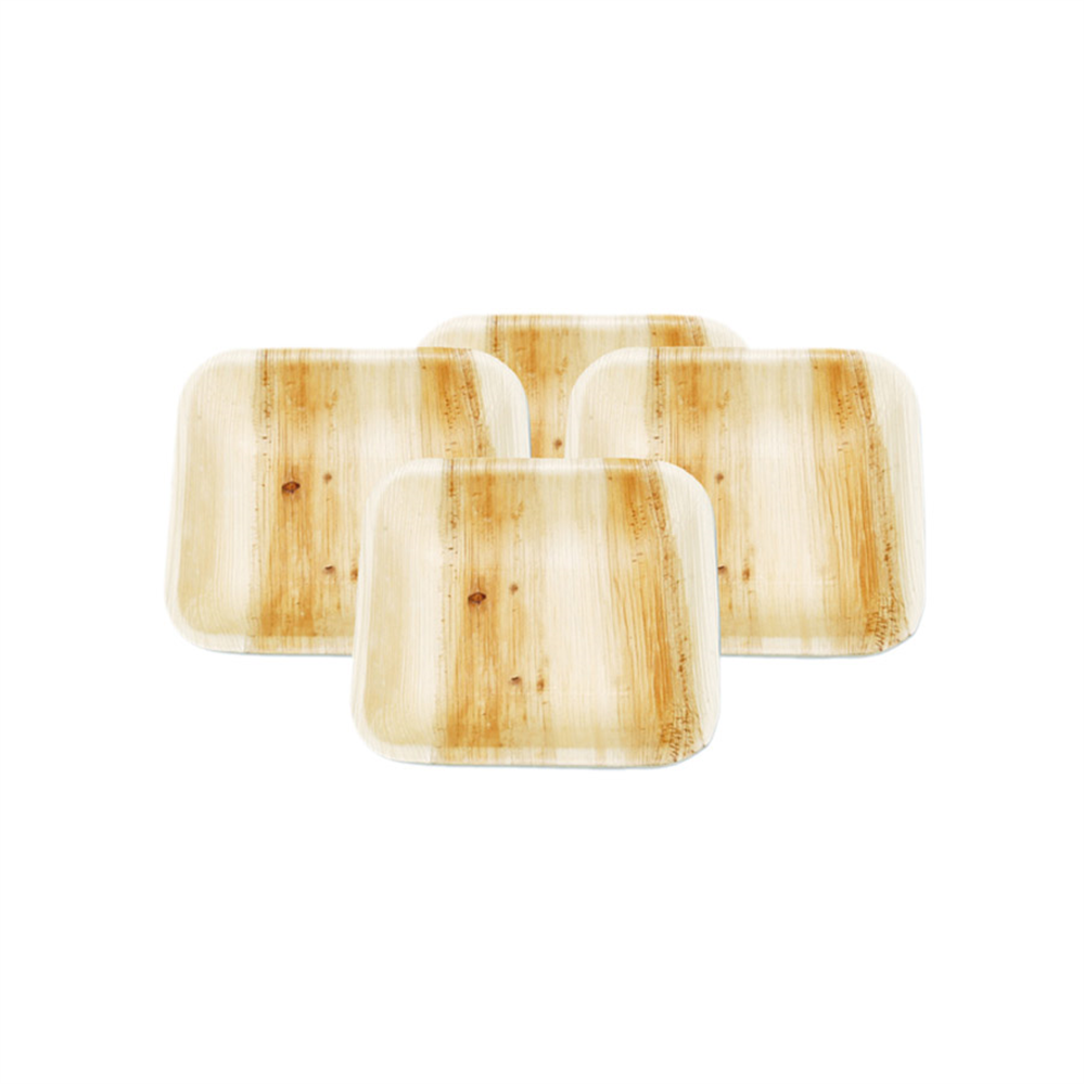 189.34-PIATTI QUADRATE 'ARECA'  7,7x7,7x2 CM NATURALE ARECA (25 u.)