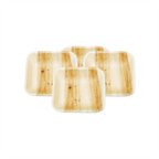 189.34-PIATTI QUADRATE 'ARECA'  7,7x7,7x2 CM NATURALE ARECA (25 u.)