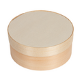 280.46-MINI SCATOLE CILINDRICHE COPERCHIO E CAPSULA 'WOOD' 365 ML Ø 10,4x4,2 CM NATURALE LEGNO (10 u.)