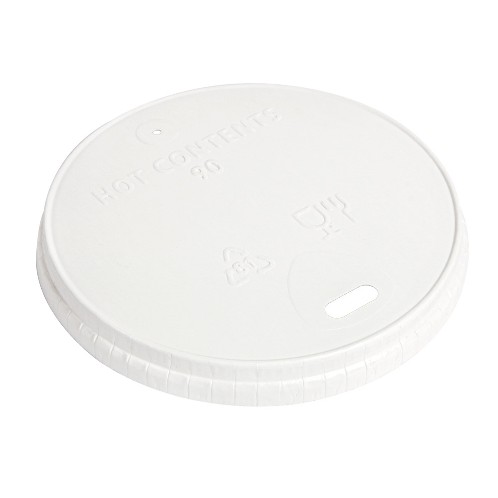 257.96-COPERCHIO PER BICCHIERI  310 G/M2 Ø 9 CM BIANCO CARTONE (50 u.)