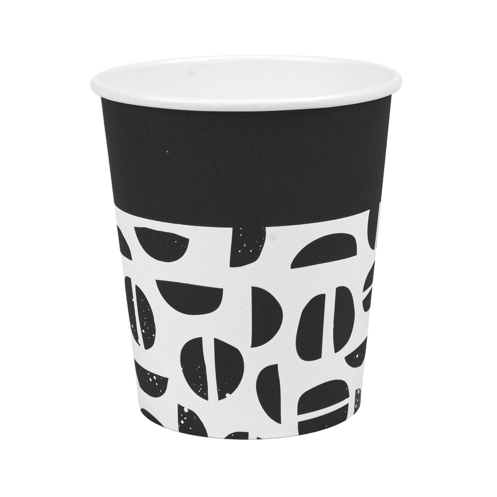 271.03-BICCHIERI BEVANDE CALDE 1 PARETE 'JAVA' 180 ML 260 + 18 PE G/M2 Ø7,2/5,3x7,8 CM BIANCO CARTONE (50 u.)