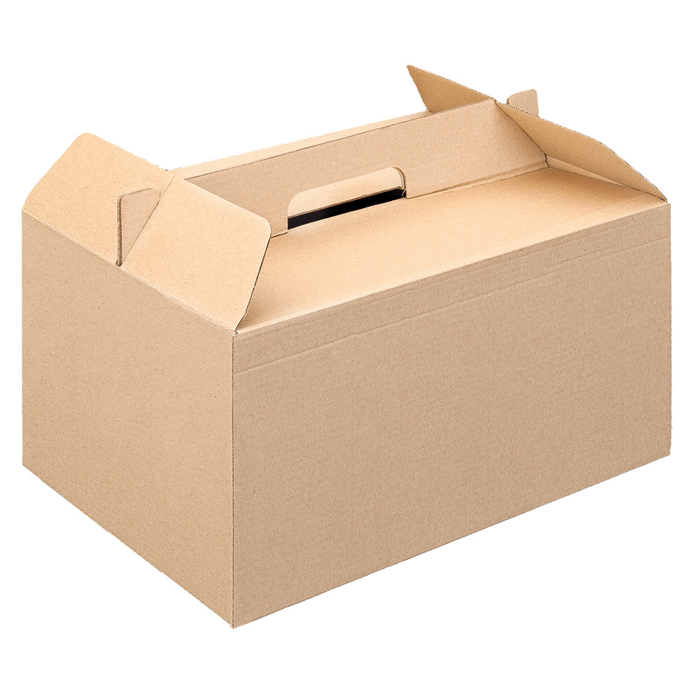 235.28-VALIGIETTE PORTA PRANZO THEPACK  24,5x13,5x12,8 CM NATURALE CARTONE A MICROCANALI (100 u.)