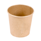254.40-TERRINA PICCOLA 105 ML (3,5 oz) 210 + 18 PE G/M2 Ø6/4,5x5,8 CM MARRONE CARTONE (50 u.)