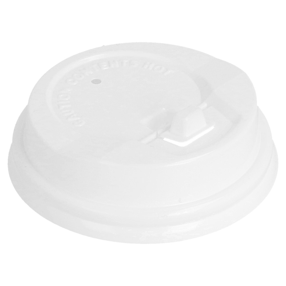 222.01-COPERCHIO ALTO PER BICCHIERI 120 ML  BIANCO PS (100 u.)