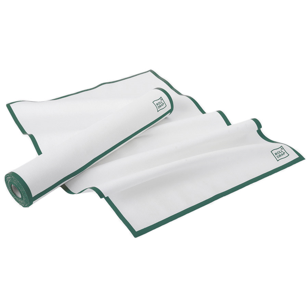 182.40-10 U. ASCIUGAPIATTI ROLL-DRAP  40x64 CM VERDE COTONE