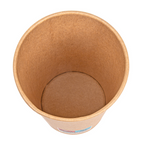 233.01-BICCHIERI BEVANDE CALDE 1 PARETE  360 ML - 12 oz 300 + 18 PE G/M2 Ø9/6x11 CM MARRONE CARTONE (50 u.)