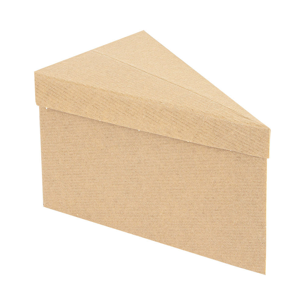 252.60-SCATOLE FETTA DI TORTA 'THEPACK'  14,4x8,5x9 CM MARRONE CARTONE NANO-MICRO (100 u.)