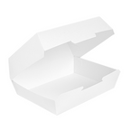 234.32-SCATOLE "LUNCH BOX B" 'THEPACK'  22,5x17x8,5 CM BIANCO CARTONE NANO-MICRO (50 u.)