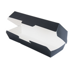 252.13-VASCHETTE "HOT DOG" 'THEPACK'  23,2x9x6,3 CM NERO CARTONE NANO-MICRO (50 u.)