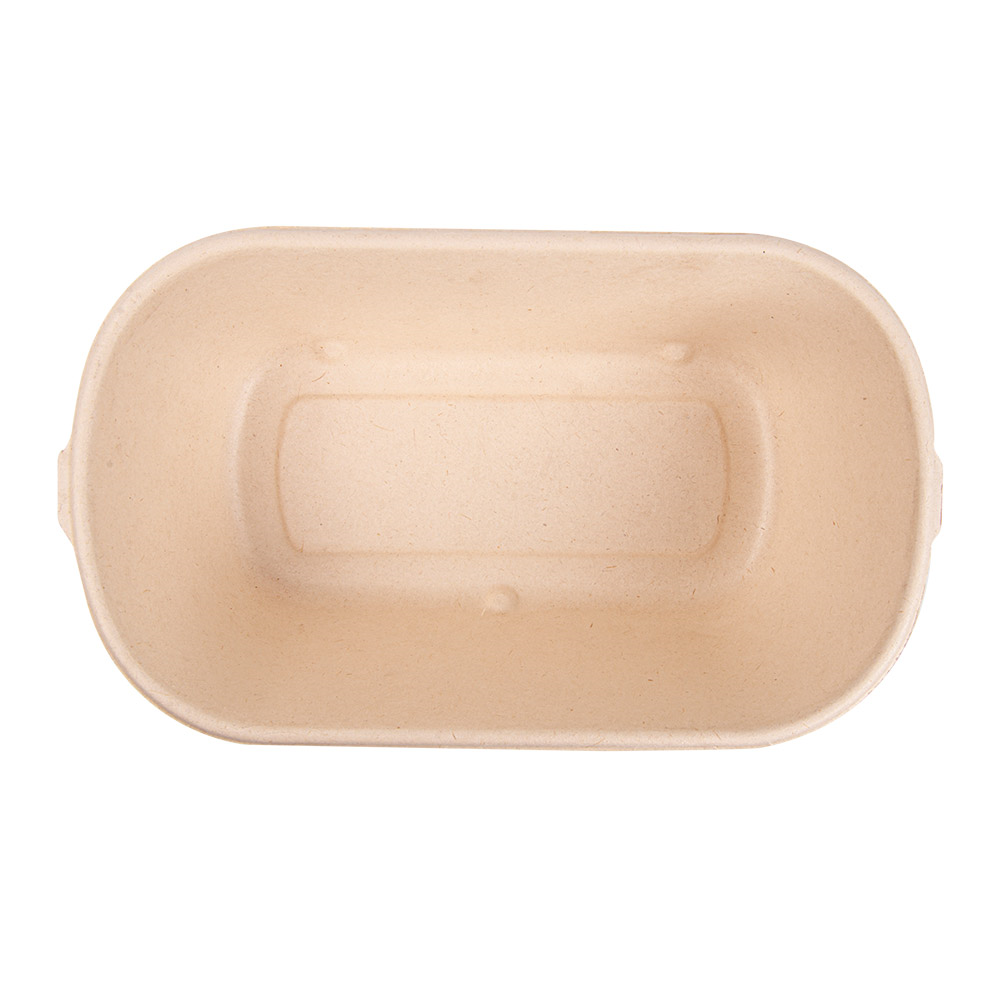 320.55-LUNCH BOXES 1 SCOMPARTO 'BIONIC' 1000 ML 22x12,9x6,85 CM NATURALE BAGASSA (50 u.)