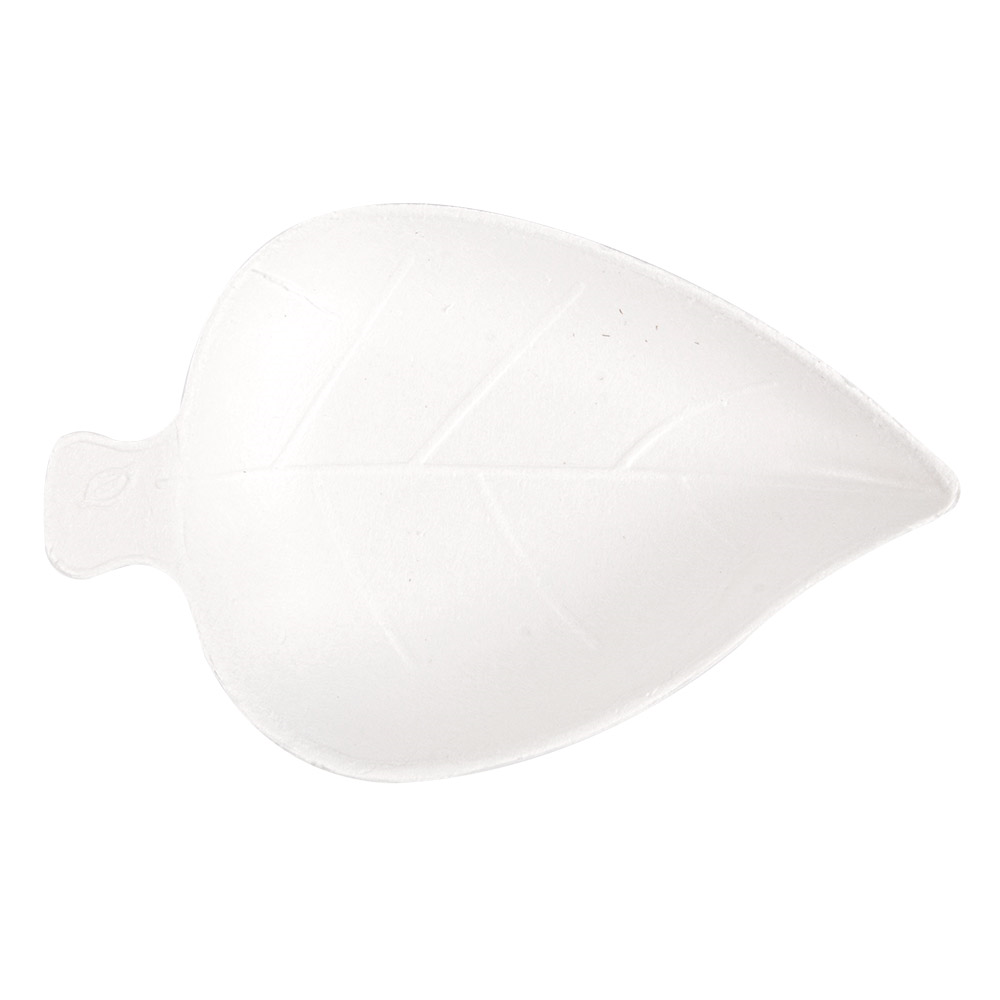 232.71-CONTENITORE FOGLIE 'BIONIC'  9x6x1,2 CM BIANCO BAGASSA (50 u.)