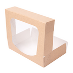 253.39-CONTENITORI SUSHI+FINESTRA 'THEPACK'  19,7x12x4,5 CM MARRONE CARTONE NANO-MICRO + OPP (50 u.)