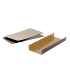 223.78-BASI CON ALETTES LATERALI  380 G/M2 13x4,5+1,5 CM CIOCCOLATO/PRALINA CARTONE (200 u.)