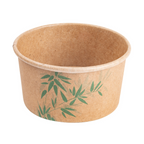 217.59-COPPETTA GELATI 'FEEL GREEN' 150 ML 250 + 18 PE G/M2 Ø8,5x4,5 CM MARRONE CARTONE (50 u.)