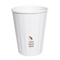 275.25-BICCHIERI BEVANDE CALDE DOPPIA PARETE  360 ML 328 + 210 G/M2 Ø9/6x11 CM BIANCO CARTONE (25 u.)
