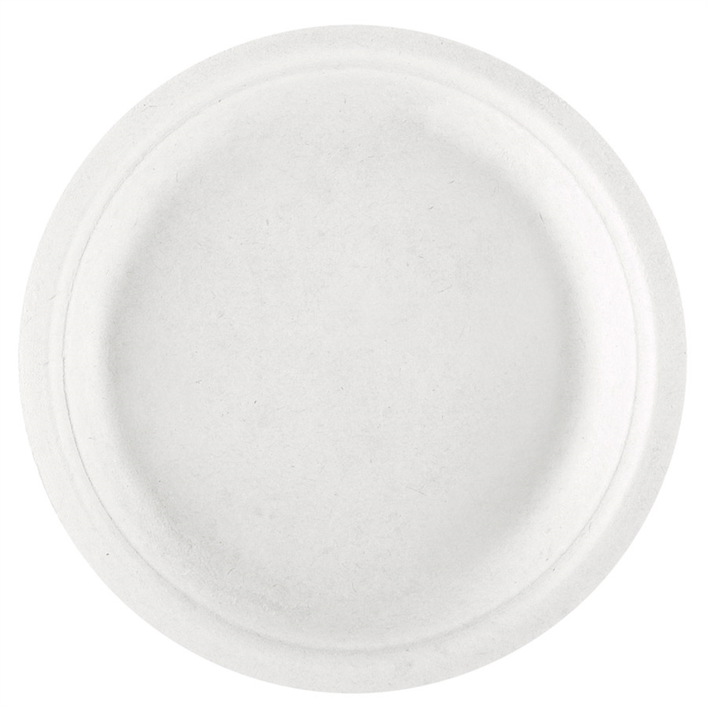 125.17-PIATTI 'BIONIC'  Ø 18x1,8 CM BIANCO BAGASSA (50 u.)