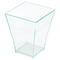 158.61-CONTENITORI APERITIVO BOUQUET   4,5x4,5x5,5 CM VERDE ACQUA PS (24 u.)