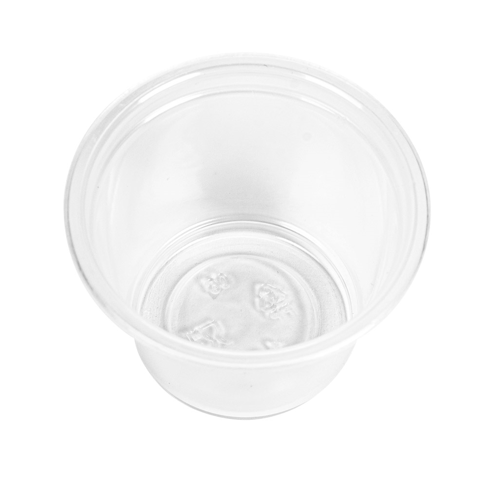 215.06-50 COPPETTE PICCOLE + 50 COPERCHI 30 ML Ø4,5x3,3 CM TRASPARENTE PP