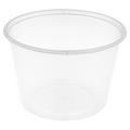 184.06-CONTENITORE PER MICRONDE 525 ML Ø 11,5x8 CM TRASPARENTE PP (50 u.)
