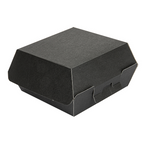 234.08-SCATOLE HAMBURGER 'THEPACK'  13x12,5x6,2 CM (S) NERO CARTONE NANO-MICRO (50 u.)