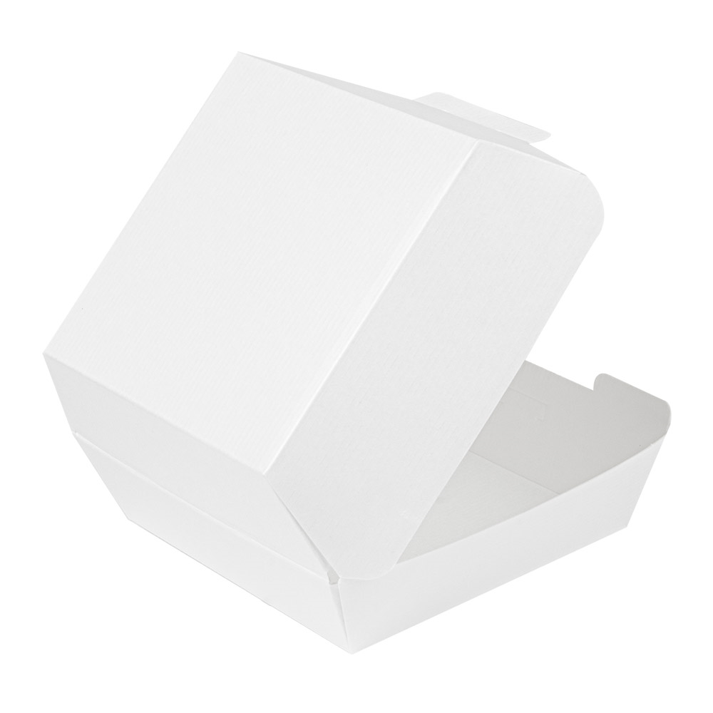 234.06-SCATOLE HAMBURGER 'THEPACK'  13x12,5x6,2 CM (S) BIANCO CARTONE NANO-MICRO (50 u.)
