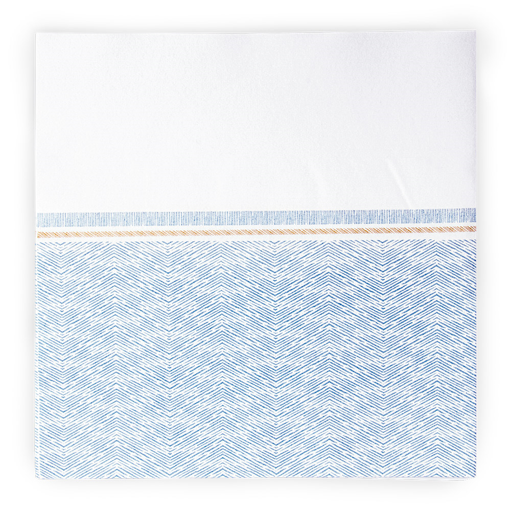 251.31-TOVAGLIOLI 'LIKE LINEN' AZUR 70 G/M2 40x40 CM BIANCO/BLU SPUNLACE (50 u.)