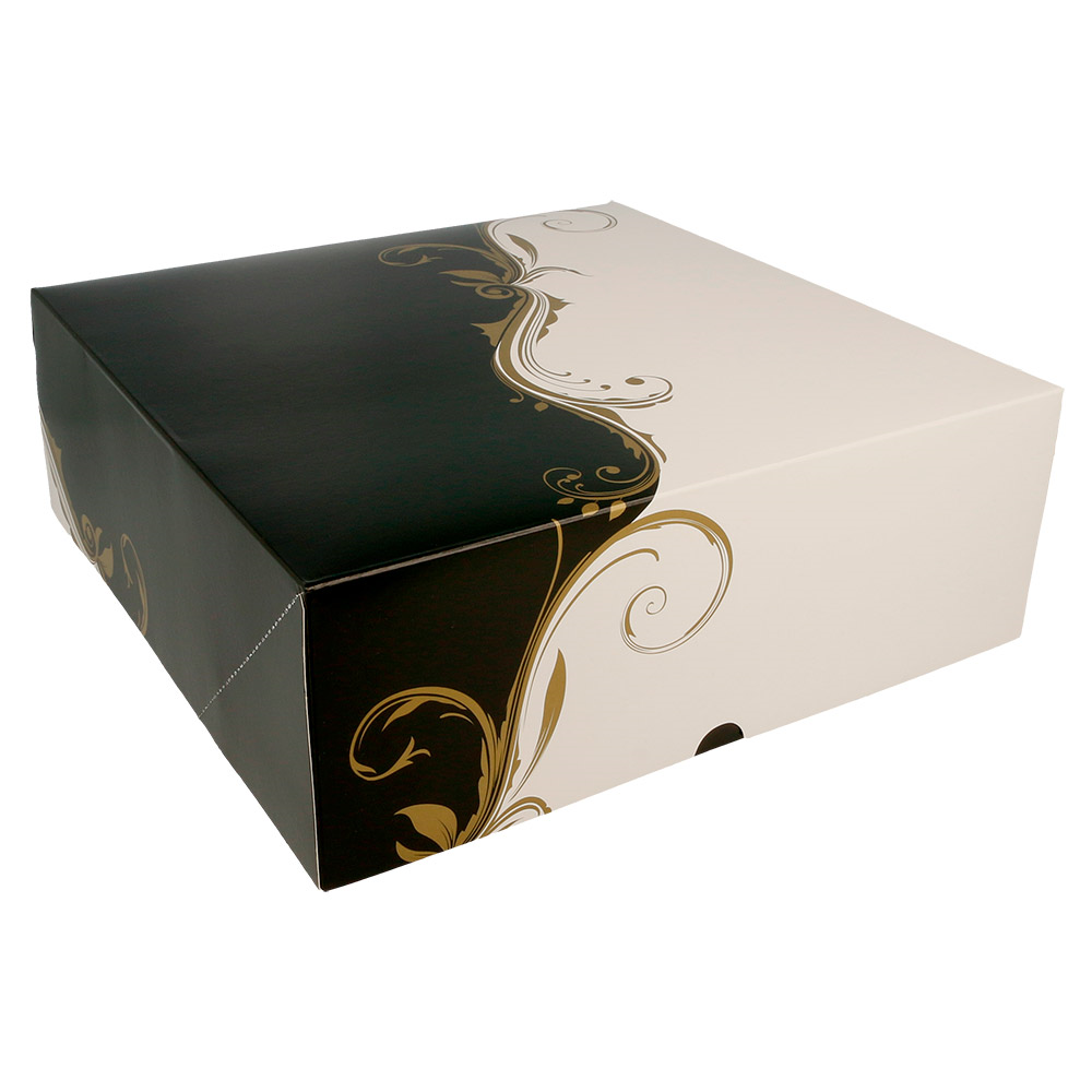204.67-SCATOLE PER PASTICCERIA SENZA FINESTRA 'THEPACK' CLASSIC  28x28x10 CM BIANCO CARTONE NANO-MICRO (50 u.)