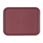 132.51-VASSOIO FAST FOOD   30,4x41,4x1,8 CM BORDEAUX PP