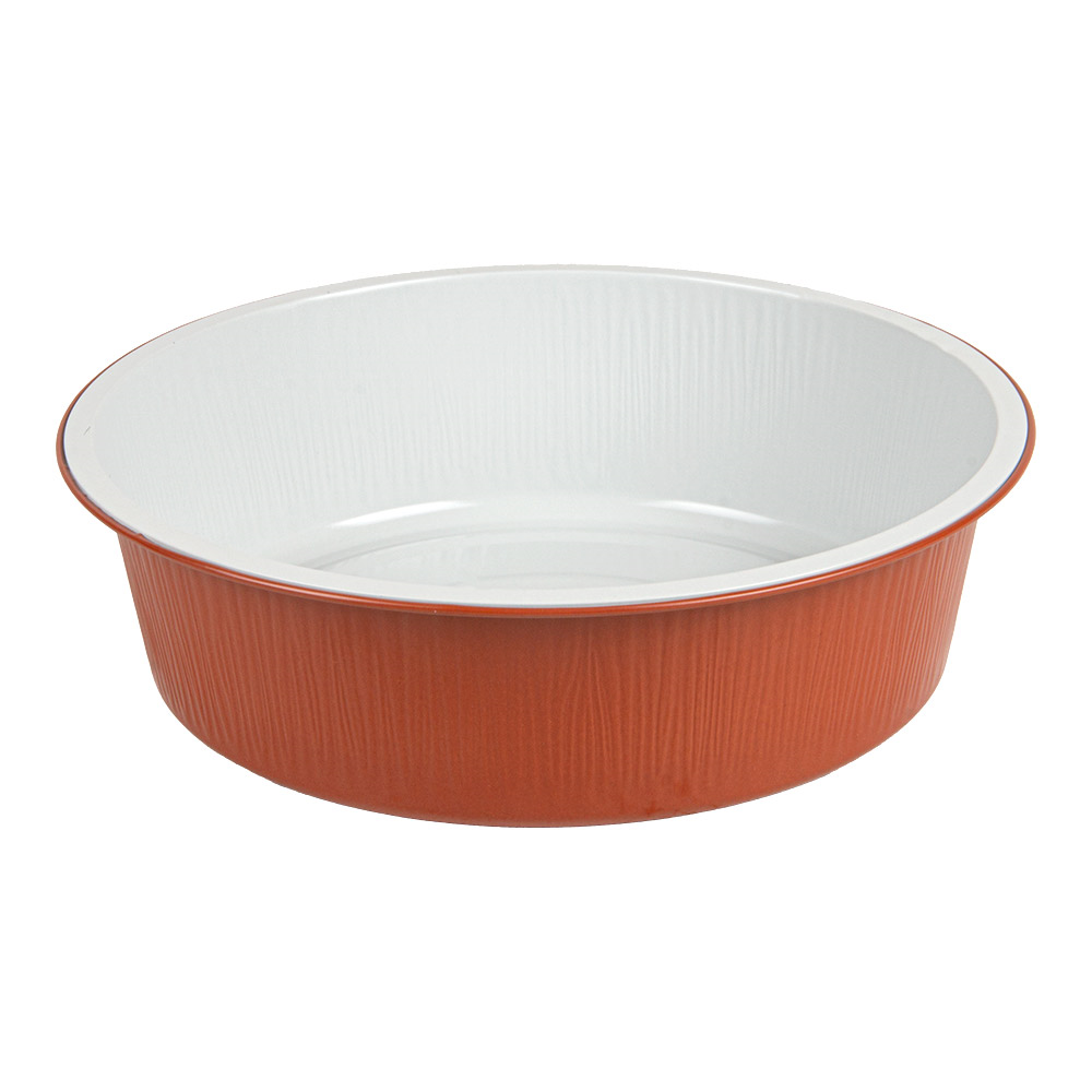 279.52-CONTENITORI LACCATI  1200 ML Ø 19,6/16x5,5 CM RAME ALLUMINIO (50 u.)