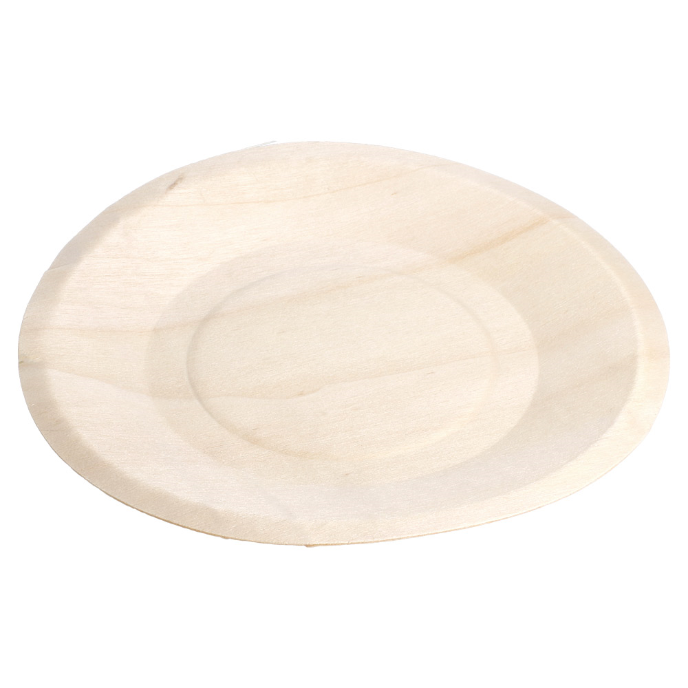 170.30-PIATTI ROTONDO 'WOOD'  Ø 15,5x1 CM NATURALE LEGNO (50 u.)