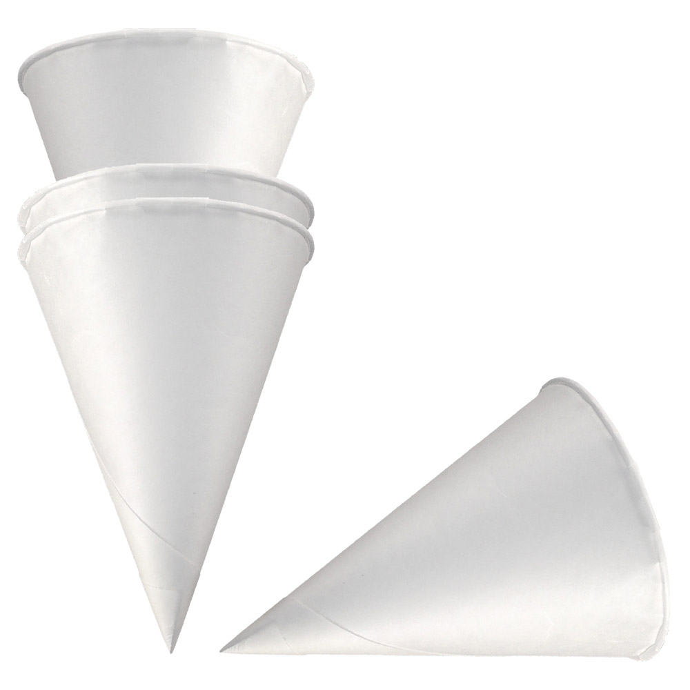 123.50-CONI ACQUA  120 ML 120 G/M2 Ø 6,4x8,7 CM BIANCO CARTA (200 u.)