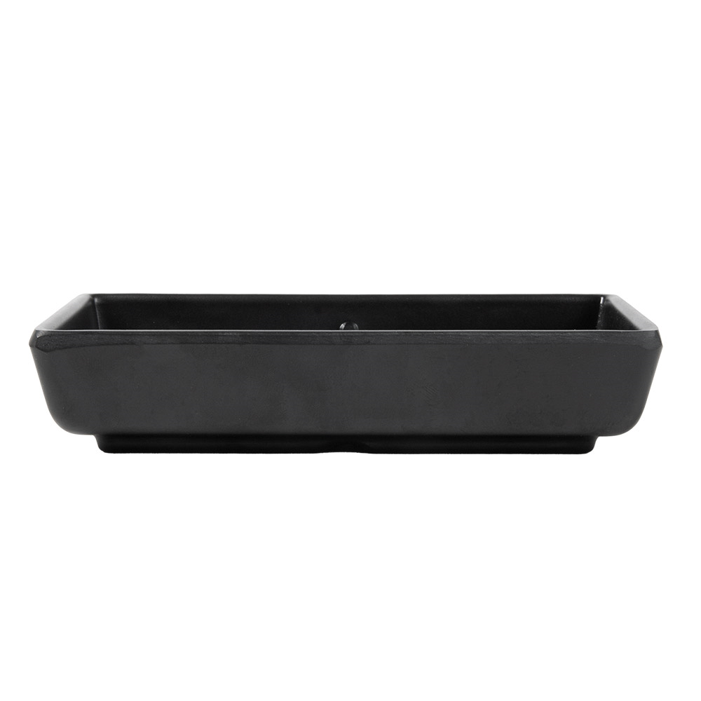220.07-RECIPIENTI 2 SCOMPARTI ASAMI WARE  13,1x8,8x2,5 CM NERO MELAMINA (1 u.)