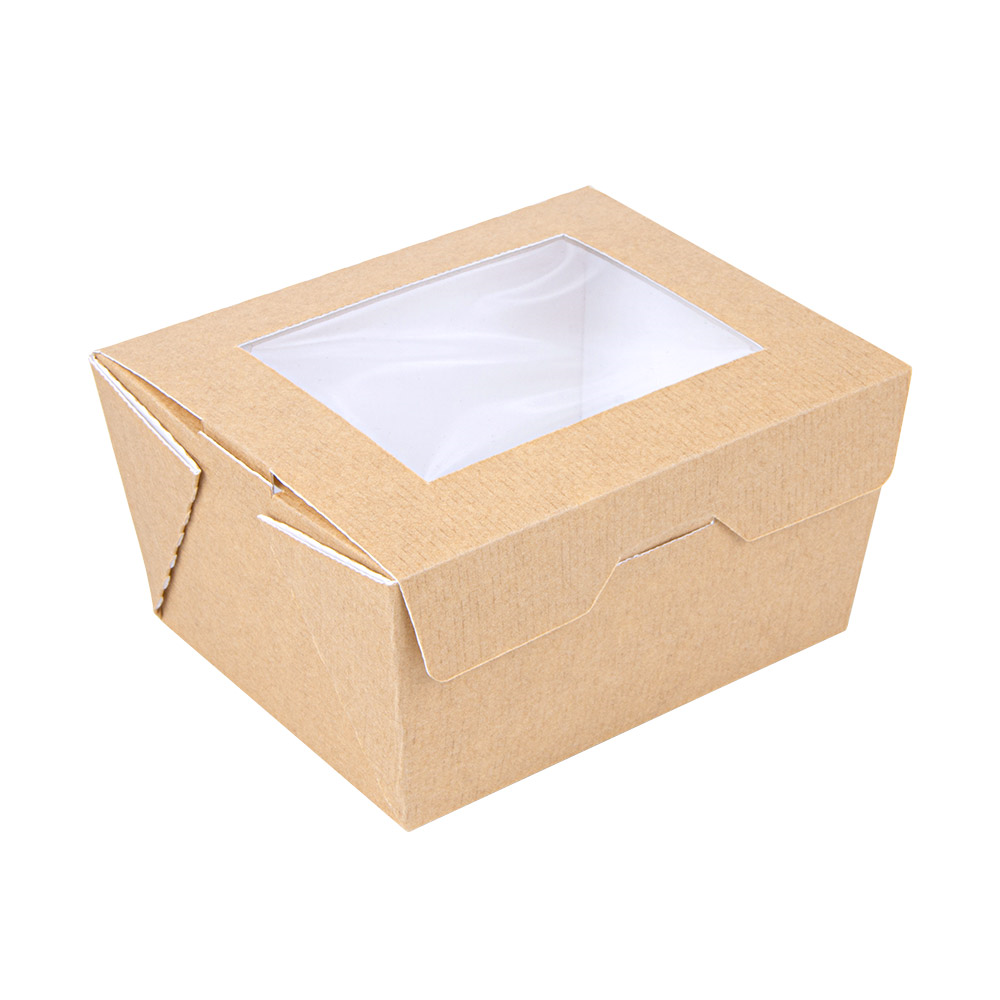 253.61-SCATOLE CON FINESTRA 'THEPACK' 780 ML 11,2x9x6,4 CM NATURALE CARTONE NANO-MICRO + OPP (50 u.)