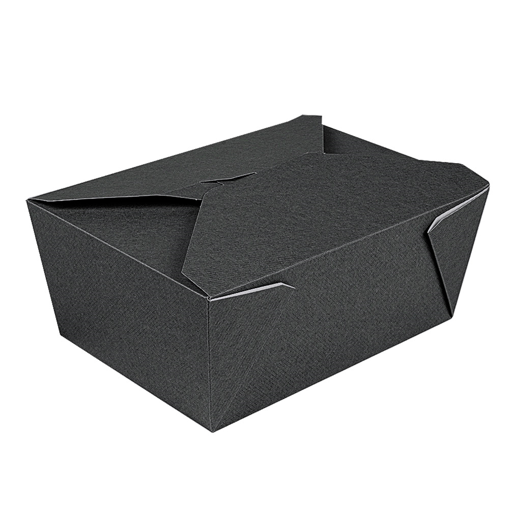 234.67-SCATOLE AMERICANE PER MICROONDE 'THEPACK' 2880 ML 250 + 12PP G/M2 19,6x14x9 CM NERO CARTONE NANO-MICRO + PP (50 u.)