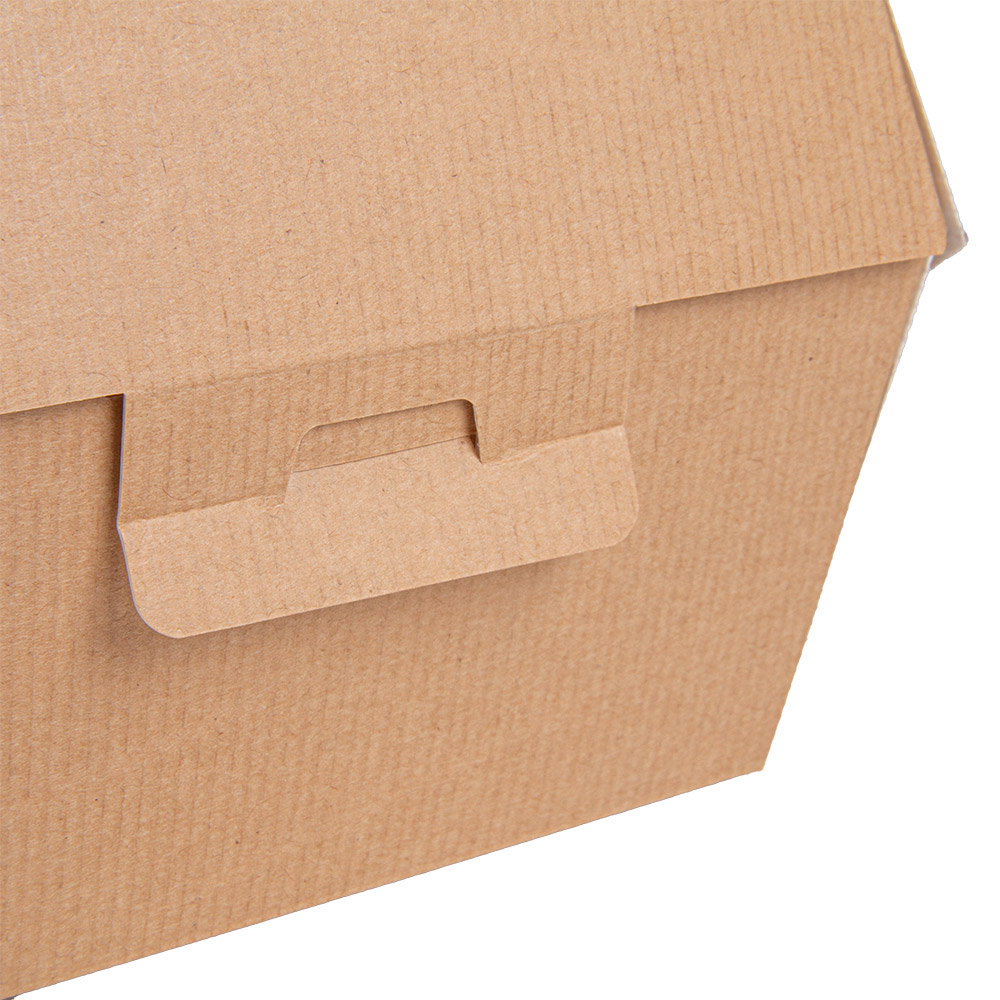 277.81-SCATOLE HAMBURGER 'THEPACK'  14,4x14x11,5 CM (XL TALLER) NATURALE CARTONE NANO-MICRO (50 u.)
