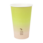 271.00-BICCHIERI BEVANDE FREDDE E CALDE 1 PARETE 'COMPOSTABLE GRADIENT' 480 ML - 16 oz 300 G/M2 Ø9/6x13,2 CM BIANCO CARTONE (50 u.)
