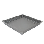 268.02-RECIPIENTI PER "SUSHI" 1473 ML 26,5x26,5x3 CM ARGENTO RPET (140 u.)