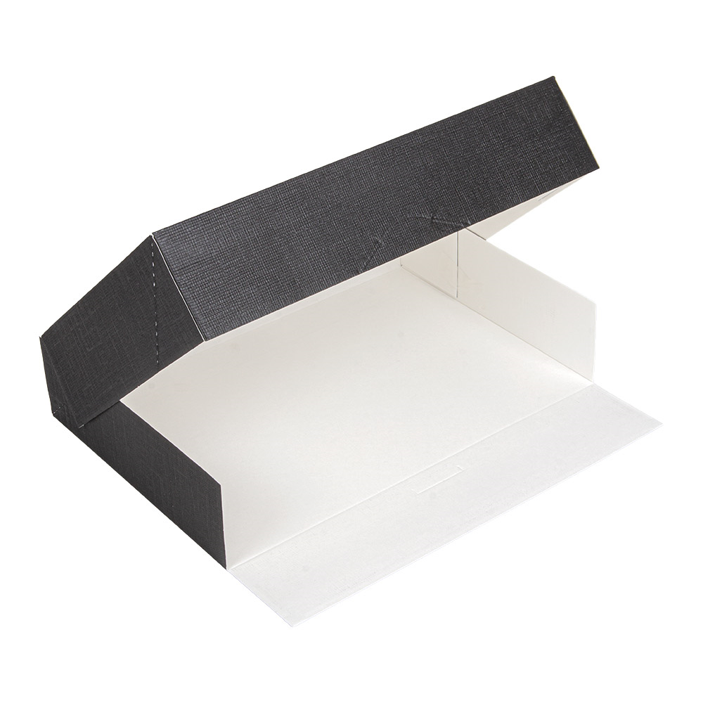 259.16-SCATOLE CATERING, PIANA 'THEPACK'  28x19x6 CM NERO CARTONE NANO-MICRO (50 u.)