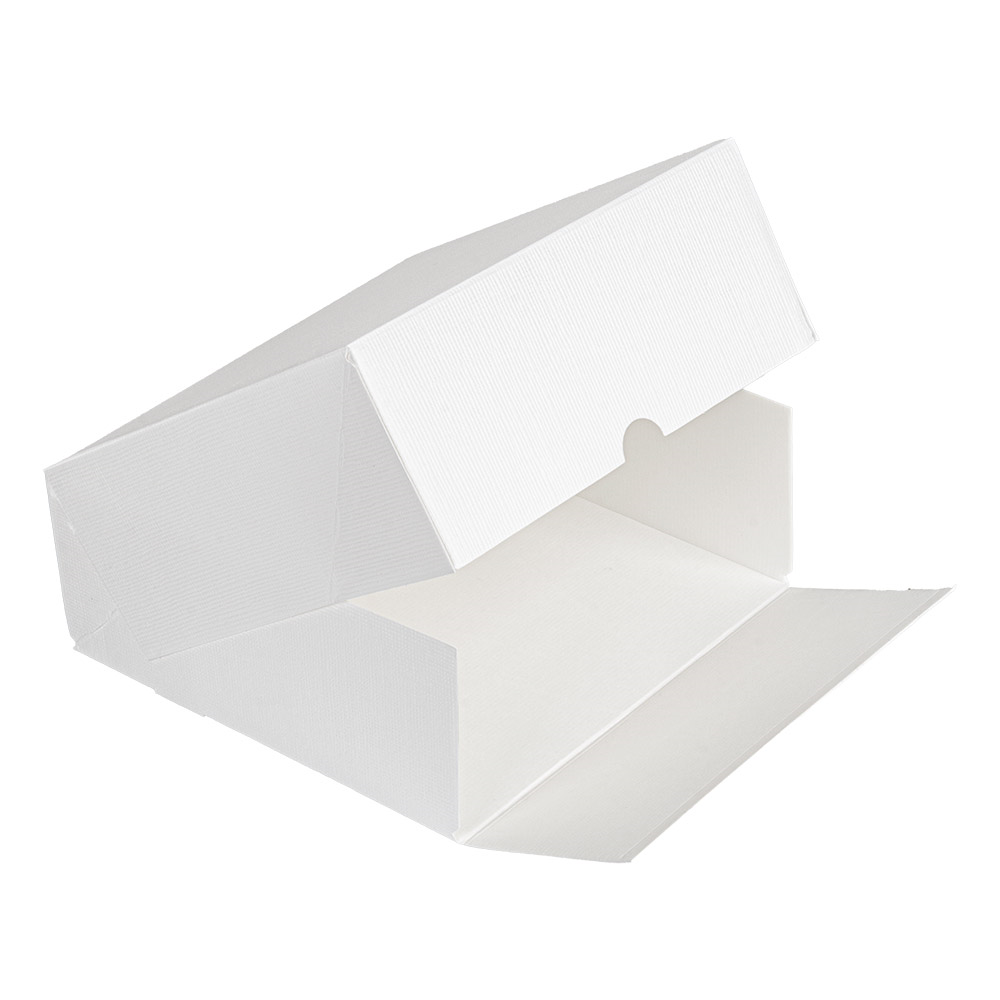 201.58-SCATOLE PER PASTICCERIA SENZA FINESTRA 'THEPACK'  18x18x7,5 CM BIANCO CARTONE NANO-MICRO (50 u.)