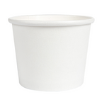 254.44-TERRINA PICCOLA 80 ML (2,6 oz) 210 + 18 PE G/M2 Ø6/4,75x4,8 CM BIANCO CARTONE (50 u.)