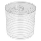 218.32-CONTENITORI APERITIVO BARATTOLO CONSERVA  220 ML Ø 7,4x7,2 CM TRASPARENTE PS (20 u.)