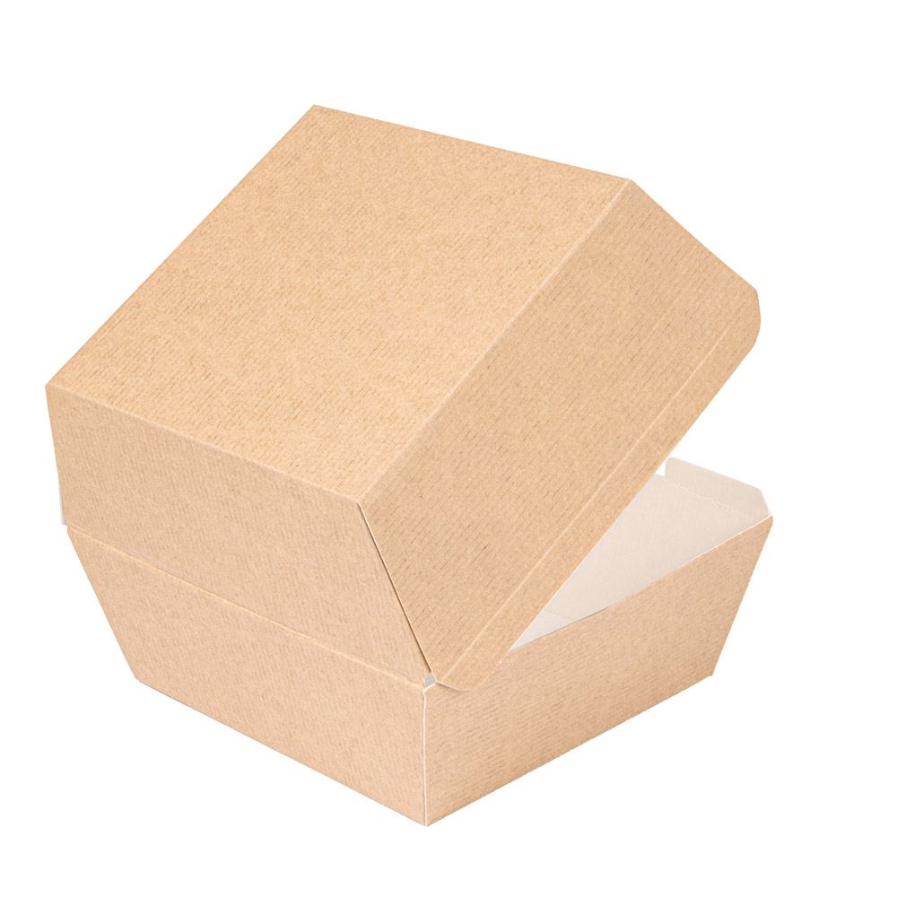 234.17-SCATOLE HAMBURGER 'THEPACK'  220 G/M2 14,4x13,6x9,2 CM (L+) NATURALE CARTONE NANO-MICRO (50 u.)