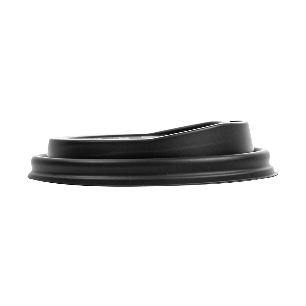 228.74-COPERCHI PER BICCHIERI 240 ML BIODEGRADABLE  NERO CPLA (50 u.)