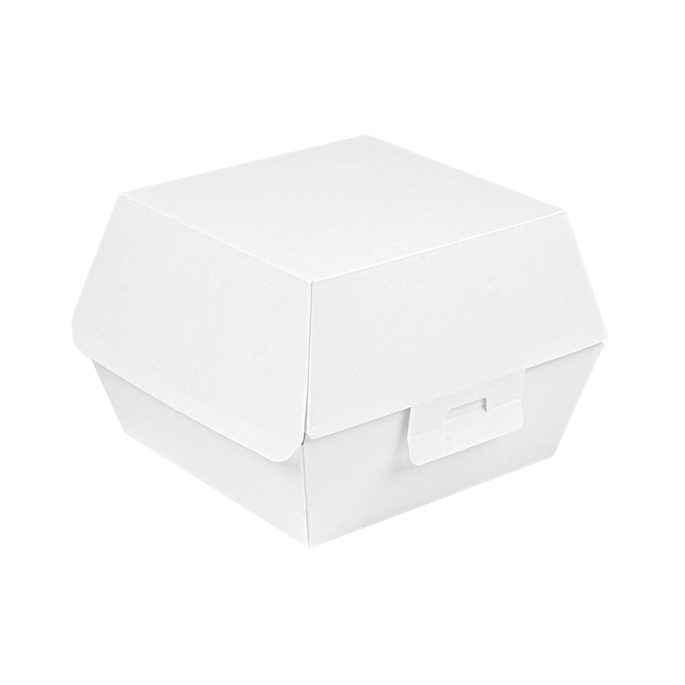 234.18-SCATOLE HAMBURGER 'THEPACK'  230 G/M2 14,4x13,6x9,2 CM (L+) BIANCO CARTONE NANO-MICRO (50 u.)