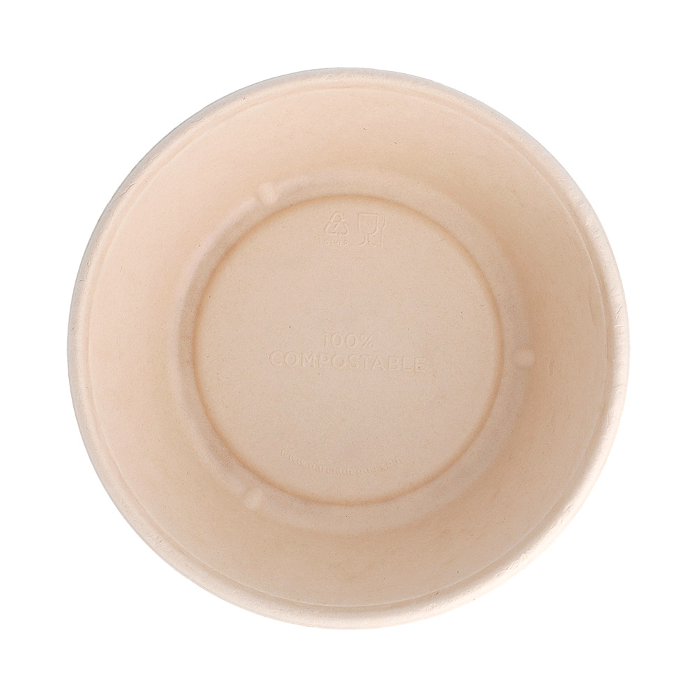 204.09-CIOTOLE 'BIONIC' 900 ML Ø 19,5x6,5 CM NATURALE BAGASSA (50 u.)