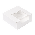 253.40-CONTENITORI SUSHI+FINESTRA 'THEPACK'  10x10x4 CM BIANCO CARTONE NANO-MICRO + OPP (50 u.)