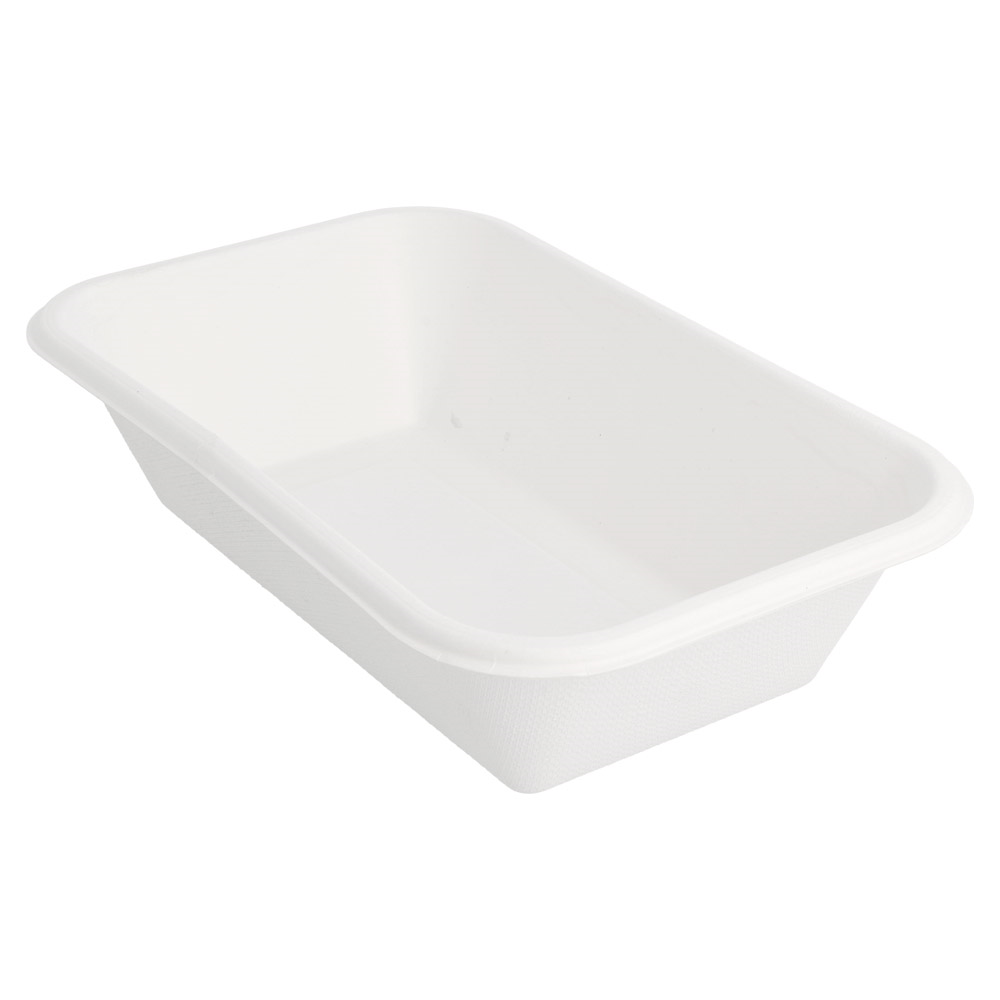 221.39-VASSOI 'BIONIC' 950 ML 21,5x14x5,2 CM BIANCO BAGASSA (50 u.)