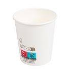 274.41-BICCHIERI BEVANDE FREDDE E CALDE 1 PARETE 'COMPOSTABLE' 180 ML - 6 oz 260 G/M2 Ø7,2/5,3x7,8 CM BIANCO CARTONE (50 u.)